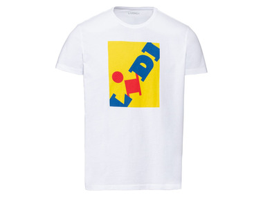 T-shirt pour hommes, logo Lidl, pur coton